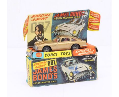 Corgi: A boxed Corgi Toys, James Bond's Aston Martin DB5, Reference 261. Original box, general wear expected with age, conten