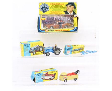 Corgi: A collection of four boxed Corgi Toys vehicles to comprise: Kojak's Buick, Reference 290; Volkswagen Breakdown Truck, 