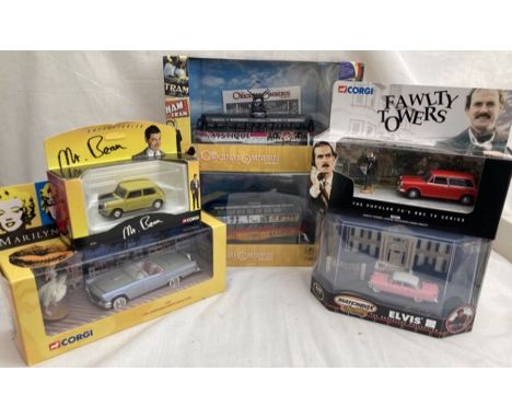 Corgi: A collection of assorted boxed Corgi vehicles to include: two Corgi Trams, Mr Bean Mini, Marilyn Monroe Ford Thunderbi