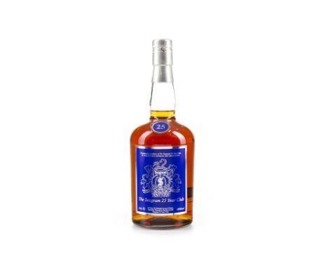SEAGRAM 25 YEAR OLD CLUB Blended Scotch Whisky 70cl, 40% volume.