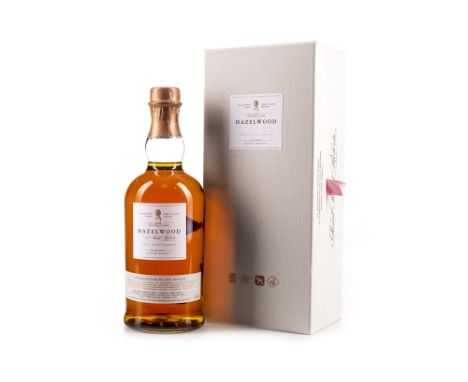 HAZELWOOD 110 BIRTHDAY EDITION Blended Scotch Whisky. Bottled to celebrate the 110th birthday of Janet Sheed Roberts, grandda