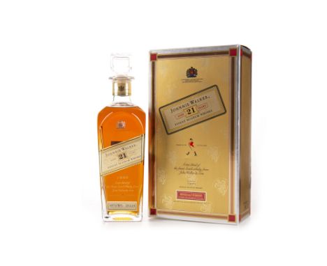 JOHNNIE WALKER AGED 21 YEARS Blended Scotch Whisky. Bottle no. L25130. 70cl, 43% volume, in carton.