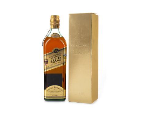 JOHNNIE WALKER KILMARNOCK 400 AGED 15 YEARS Blended Scotch Whisky. Bottled to celebrate the 400th anniversary of the granting