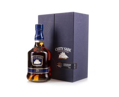 CUTTY SARK 25 YEARS OLD Blended Scotch Whisky 700ml, 45.7% volume, in box.