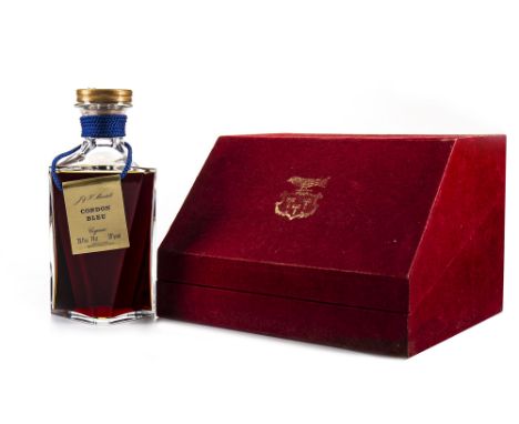 MARTELL CORDON BLEU BACCARAT DECANTER Cognac, France. 26 fl.oz, 70° proof.