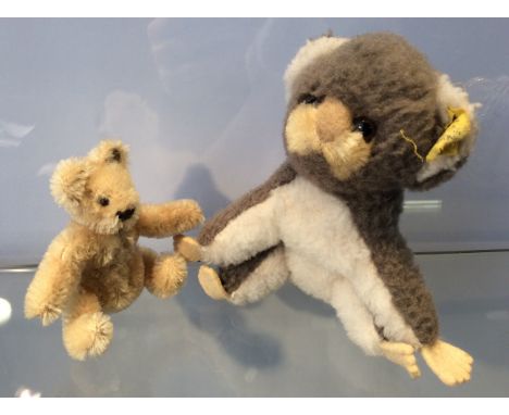 Two Steiff bears, one koala, one mohair teddy bear.