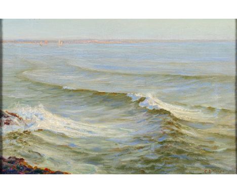 Charles Dunlop Tracey (British, 1870-1948)Barnstable BayOil on canvas29.5 x 45cmSigned lower rightProvenance: Pyms Gallery, L