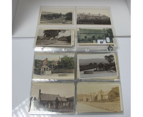 Curbar - Derbyshire, Approximately Forty Early XX Century and Later Picture Postcards, including Curbar Gap and Views, Villag