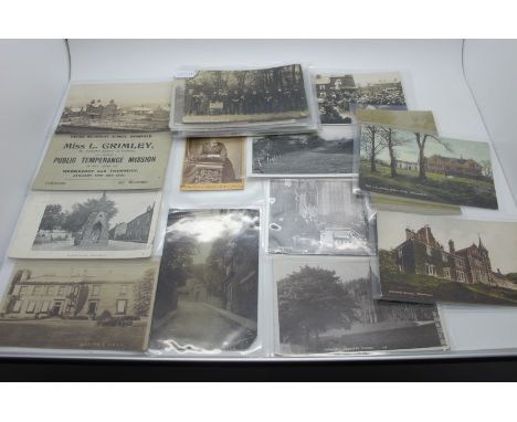 Dronfield/Dronfield Woodhouse, Derbyshire, Approximatley Twenty-Five Early XX Century and Later Picture Postcards, Cards, Pho