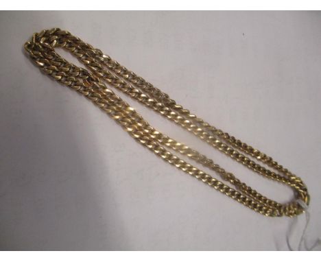 A gold coloured necklace stamped 375, 13.8 