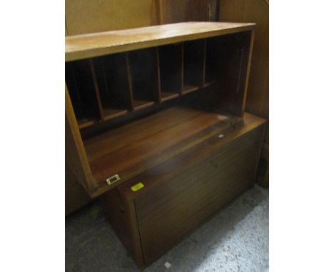 A Danish teak Ladderax unit with ladder frame and side bars 