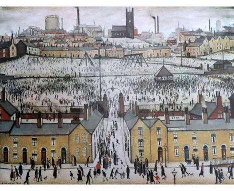 § Laurence Stephen Lowry, RBA, RA (1887–1976)off-set lithographBritain at Play, signed in pencil with Fine Art Trade Guild bl