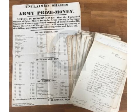 Napoleonic war and Northumberland history interest: A large archive of hand written letters and duplicates mostly made by and