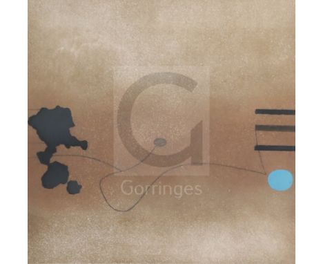 § Victor Pasmore (1908-1998)etching with aquatint printed in coloursOne from the series "Images on the Wall"signed in pencil,