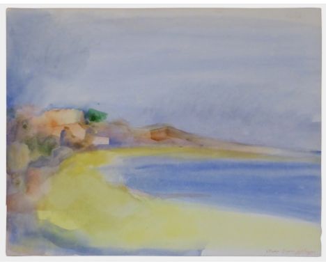 Jef Verheyen (Itegem/Antwerpen 1932 – 1984 Apt/Provence)Studie Plage(?)Aquarell. 1961. 29,5 x 37,8 cm. Signiert, datiert und 