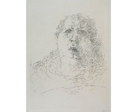 Horst Janssen (Hamburg 1929 – 1995 Hamburg)Selbst am 29.3.65Radierung. 1965. 48,6 x 36,7 cm (65,5 x 50,3 cm). Signiert und da