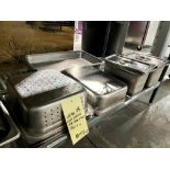 LOT: Bacs Variées en Acier Inox. ++