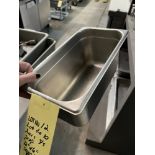 LOT: (10) Bacs en Acier Inox. 12'' x 16'', prep. ( Sans Couvercles)