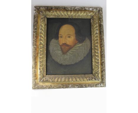 18th century English school, portrait of an Elizabethan gentleman, oil on panel, 40cm by 33cm (NC)