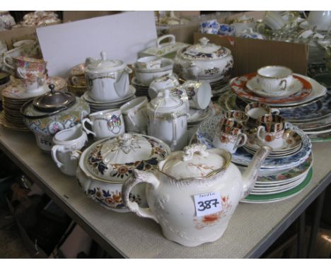 Ceramic tableware, including two part teasets