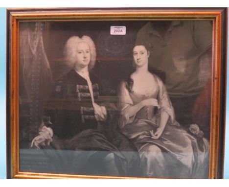 A set of three portrait prints, Bagot family, Sir Walter Wagstaffe Bagot and Lady Barbara Bagot, Mary Bagot and Anna Bagot, m
