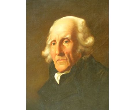 ATTRIBUTED TO SIR JOHN WATSON GORDON (1788-1864).&nbsp; REPUTEDLY A PORTRAIT OF DR CARLISLE.&nbsp; INSCRIBED AND LABELLED VER
