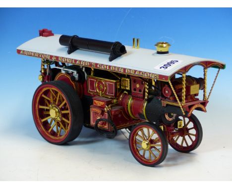 A SCALE MODEL EARL BEATTY STEAM ENGINE WITH RUBBER TYRED WHEELS AND TO POWER ANDERTON &amp; HOWLANDS FAIR GROUND RIDES.   W 2