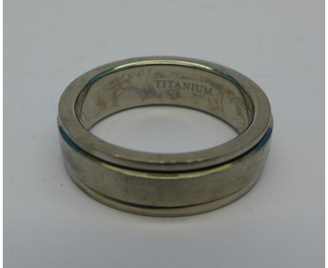 A gentleman's titanium ring, V