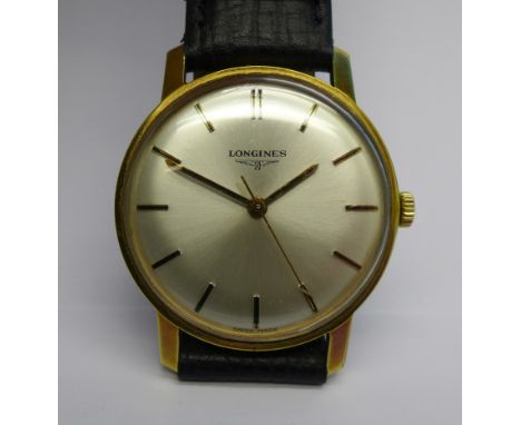 A Longines manual wind wristwatch