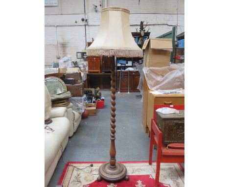 BARLEY TWIST STANDARD LAMP WITH SHADE 