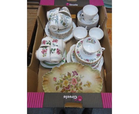 REGENCY PART TEA SET, STAFFORD PART TEA SET, ETC, AD CARLTONWARE TRAY 