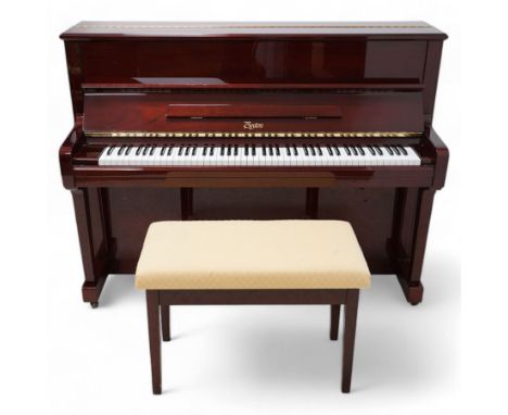 Boston - Upright overstrung piano in a lacquered mahogany case, designed by Steinway and manufactured by Kawai in Japan, Mode