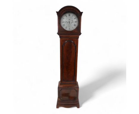 Michael Gottlob Schwarz of London-Early 19th century 8-day mahogany domestic regulator clock c1800, hood with a break arch pe