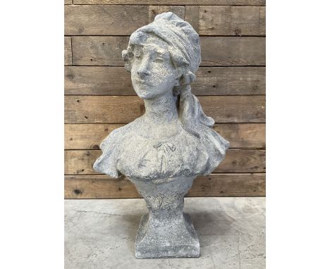 Victorian design cast stone bust depicting JasmineDimensions: Height:&nbsp;60cm&nbsp; Length/Width:&nbsp;40cm&nbsp; Depth/Dia