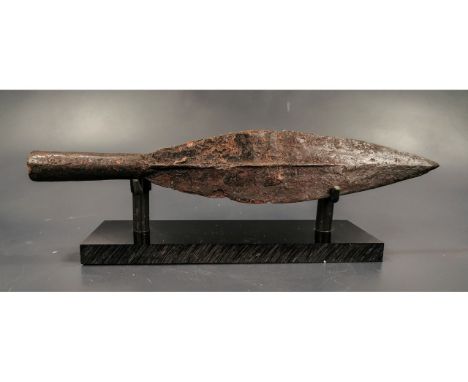 Ca.200 AD Well preserved Roman Iron Spear of the type used by the Roman Auxiliary legions (especially the Celtic parts). Cent