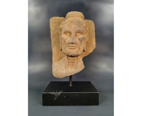 Ca.200 AD Extremely rare Gandhara schist figure of a starving prince Siddhartha ."The young prince Siddharatha left his palac