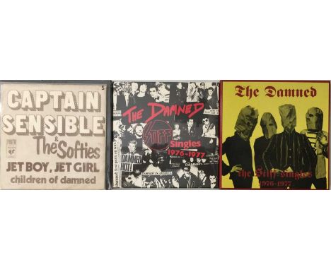 THE DAMNED &amp; RELATED - 7" COLLECTION (PRESSINGS PACK). A fantastic selection of 50 7" singles by The Damned and related, 