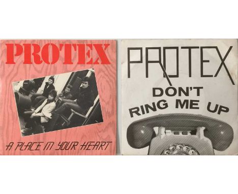 PROTEX - 7" PACK. A pack of 2 7" singles by Belfast punk group Protex. Titles include Don't Ring Me Up (RT/GOT 1, 1978 UK pre