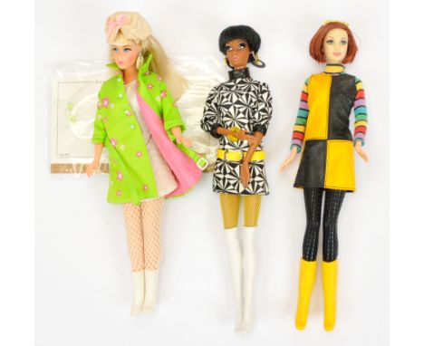Mattel Barbie Mod dolls x three including: (1) Mod Redux, # C6262 clothing is worn and face has discoloured; (2) Pop Life, # 