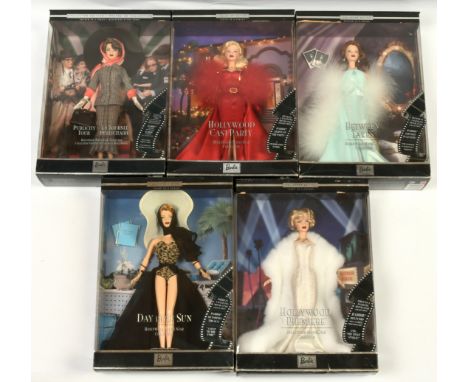 Mattel Barbie Hollywood Movie Star Collection x 5 including: (1) Hollywood Premiere, # 26914; (2) Between Takes, # 27684; (3)
