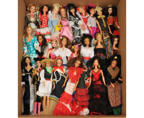 Mattel Barbie x twenty-five including: dolls of the world plus others, unchecked for completeness or correctness, Excellent; 