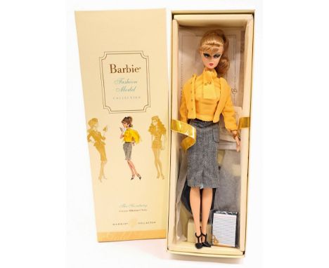 Mattel Silkstone Barbie The Secretary, Gold Label, # L7322, within Good Plus box (ink notation to top), unchecked for complet