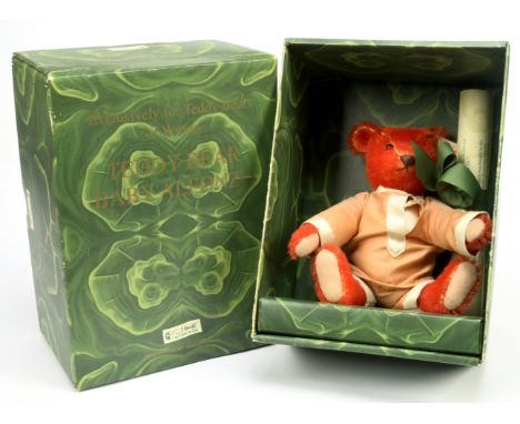 Steiff Baby Alfonzo Teddy Bear, white tag 653773, LE 5000 pieces exclusive to Teddy Bears of Witney, red mohair, certificate,