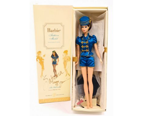Mattel Silkstone Barbie Usherette, Gold Label, # K8668, within Good Box (signed by Vin Trapani, plus ink notation to bottom),
