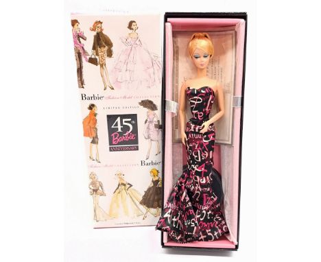 Mattel Silkstone Barbie 45th Anniversary, Fashion Model Collection, # B8955, within Good Box (ink notation to bottom), restyl