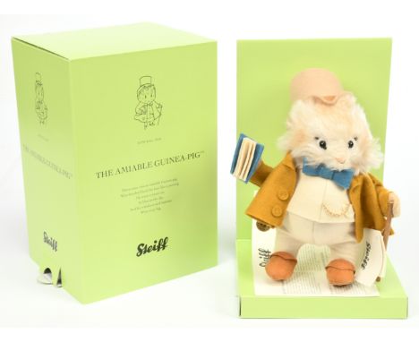 Steiff Beatrix Potter Amiable Guinea Pig, white tag 663277, LE 1500, 2010, UK &amp; Ireland exclusive, mohair, integrally clo