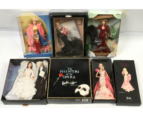 Mattel Barbie x five including: (1) Barbie and Ken, The Phantom of the Opera, designed for F.A.O Schwarz, # 20377; (2) Robert