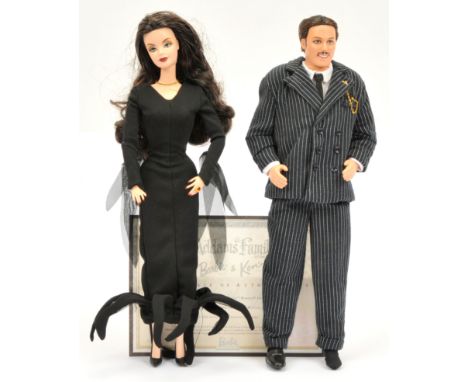 Mattel Barbie and Ken as the Addams Family, # 27276, Barbie and Ken dressed as Morticia and Gomez Addams, Gomez is MISSING on