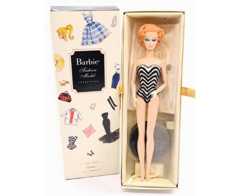 Mattel Silkstone Barbie Debut, gold label, within Good box (sticker to bottom), repainted features and rerooted hair, uncheck