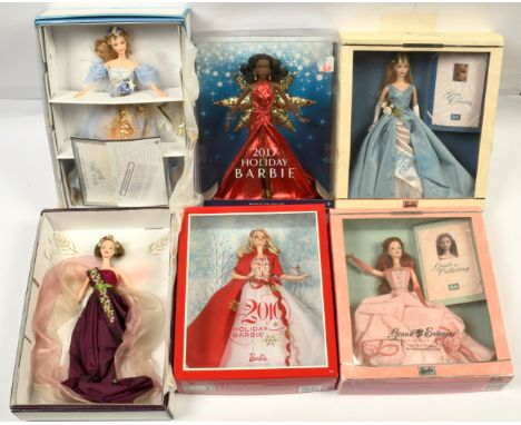 Mattel Boxed Barbies x six including: (1) Grand Entrance, designed by Carter Bryant, # 28533; (2) Grand Entrance, designed by